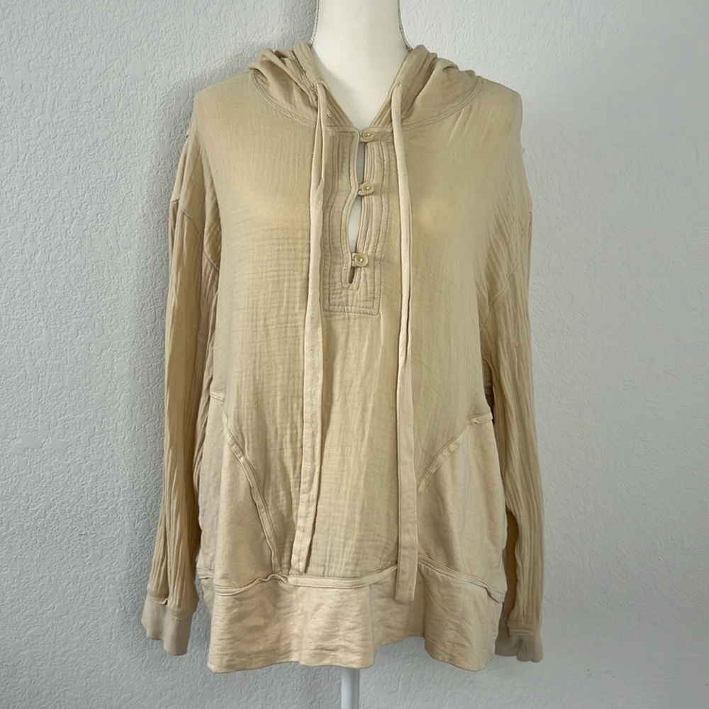 Urban Outfitters Out from Under Cotton Gauze Sahara Pullover Hoodie Size Medium - Picture 6 of 15